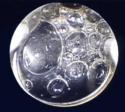 Image: Gas generated during CTURVP gathered for analysis (photo courtesy EAU).